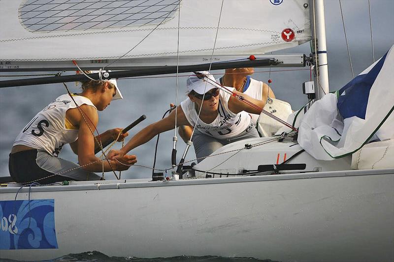 2008 Olympic Yngling crew of Krystal Weir, Karen Goynich, and Angela Farrell  - photo © Photo supplied
