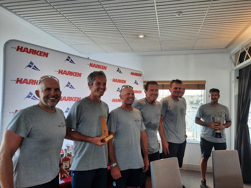 Dean Barker and his winning crew - 2022 Young 88 Harken National Championship - February 2022 photo copyright Royal New Zealand Yacht Squadron taken at Royal New Zealand Yacht Squadron and featuring the Young 88 class