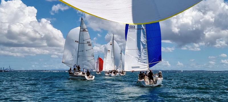 2022 Harken Young 88 Nationals - February 2022 photo copyright Jeremy Cope - shot from on board 'Time Out' taken at Royal New Zealand Yacht Squadron and featuring the Young 88 class