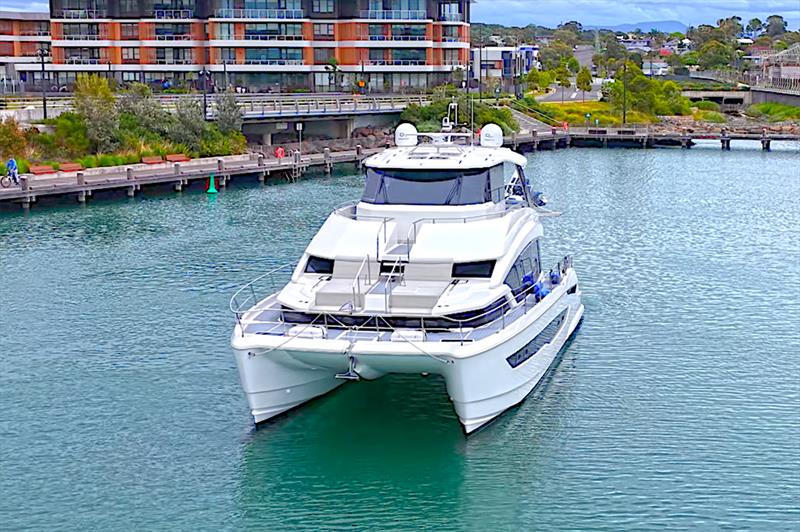 Aquila 54' luxury power catamaran is the first vessel in Oceania to fit ZF's advanced TotalCommand marine propulsion control system - July 2026 - photo © ZF Marine