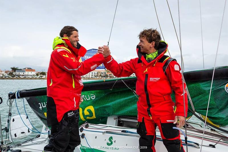 Pierre Leboucher (right) winner of the Drheam Cup Figaro duo class with Erwan Tabarly (left) photo copyright Baptiste Blanchard / Zhik taken at  and featuring the  class