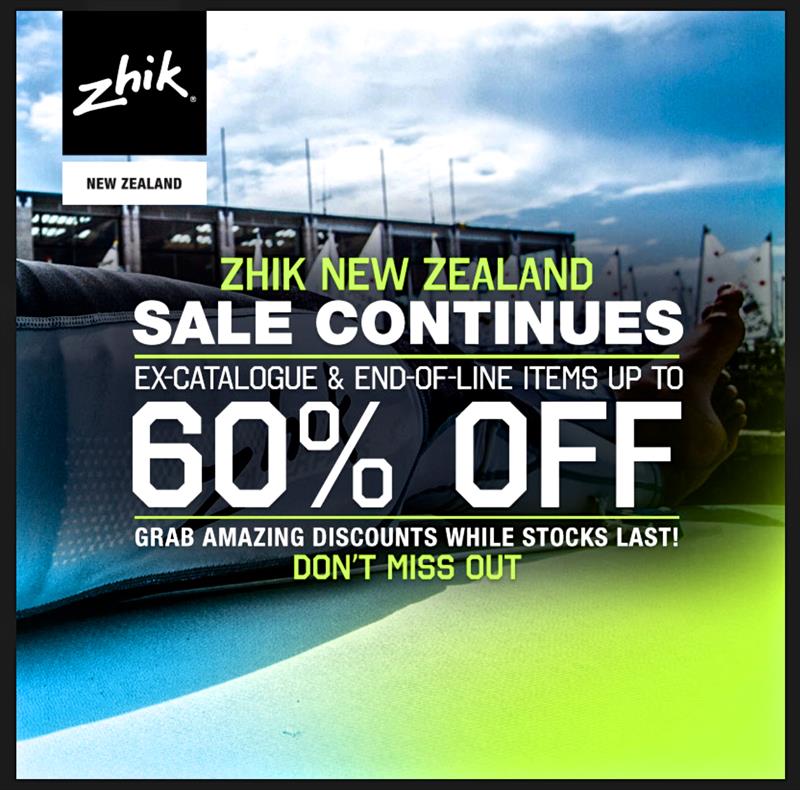 Two days left in Zhik sale - buy online or instore photo copyright Zhik taken at  and featuring the  class