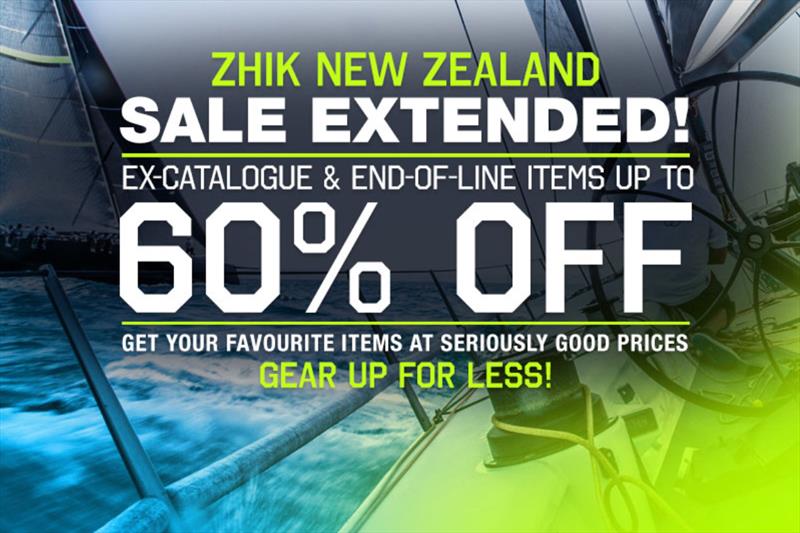 The Zhik NZ sale is now extended to February 25 - great deals on popular lines - buy online or in store photo copyright Zhik taken at  and featuring the  class